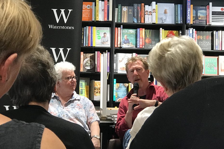 Crime fiction writers Chris Hammer and Val McDermid